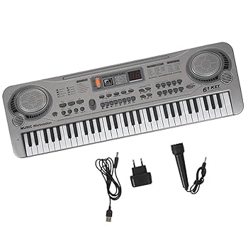 鍵盤楽器 Keyboard Amazon | 61 キー音楽鍵盤楽器ポータブルピアノキーボード