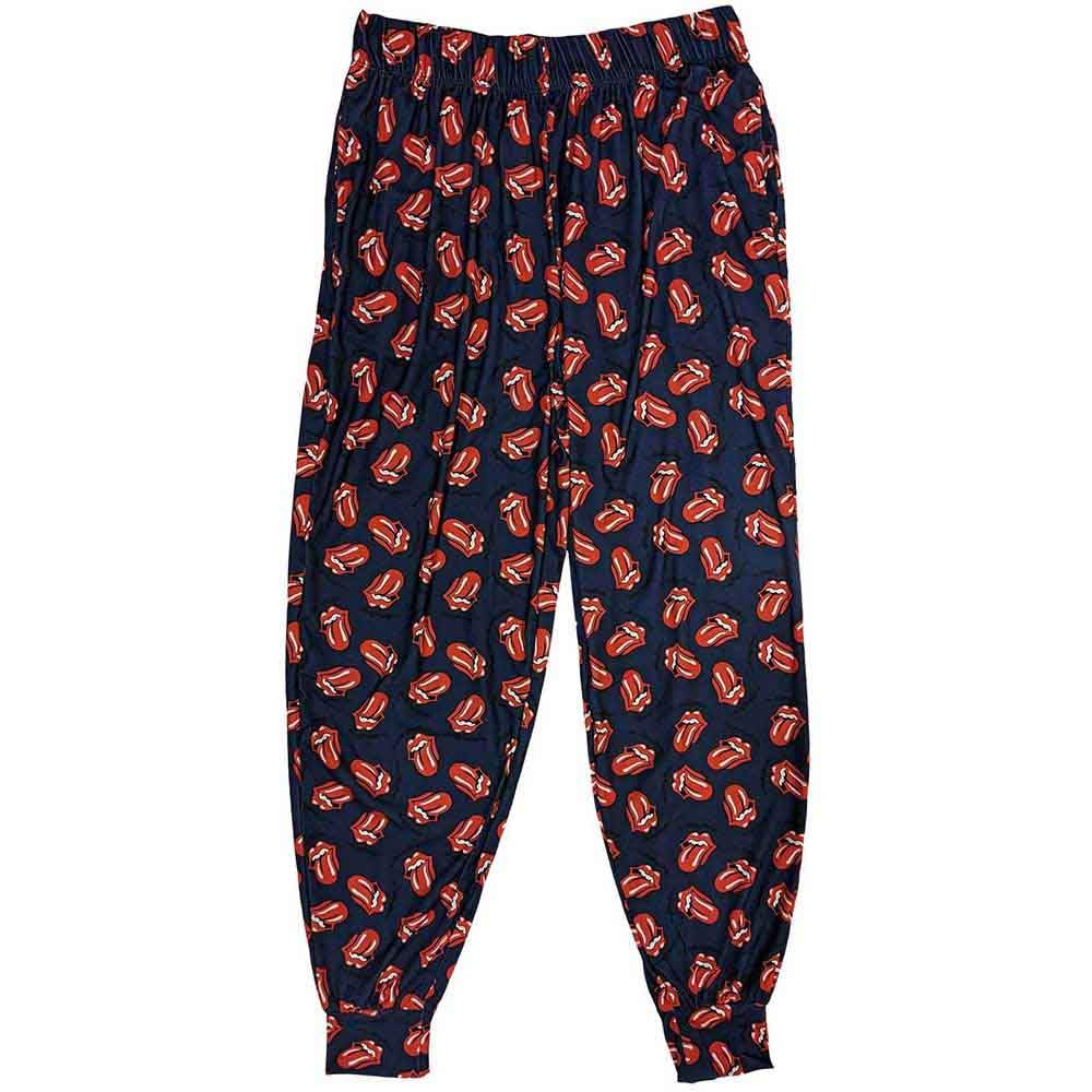 Rock Off officially licensed products The Rolling Stones Classic Tongue Logo Pyjamas L Navy