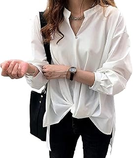 【1/2style】立ち襟 ハイネック ドレープ プルオーバー ブラウス レディース フォーマル カジュアル