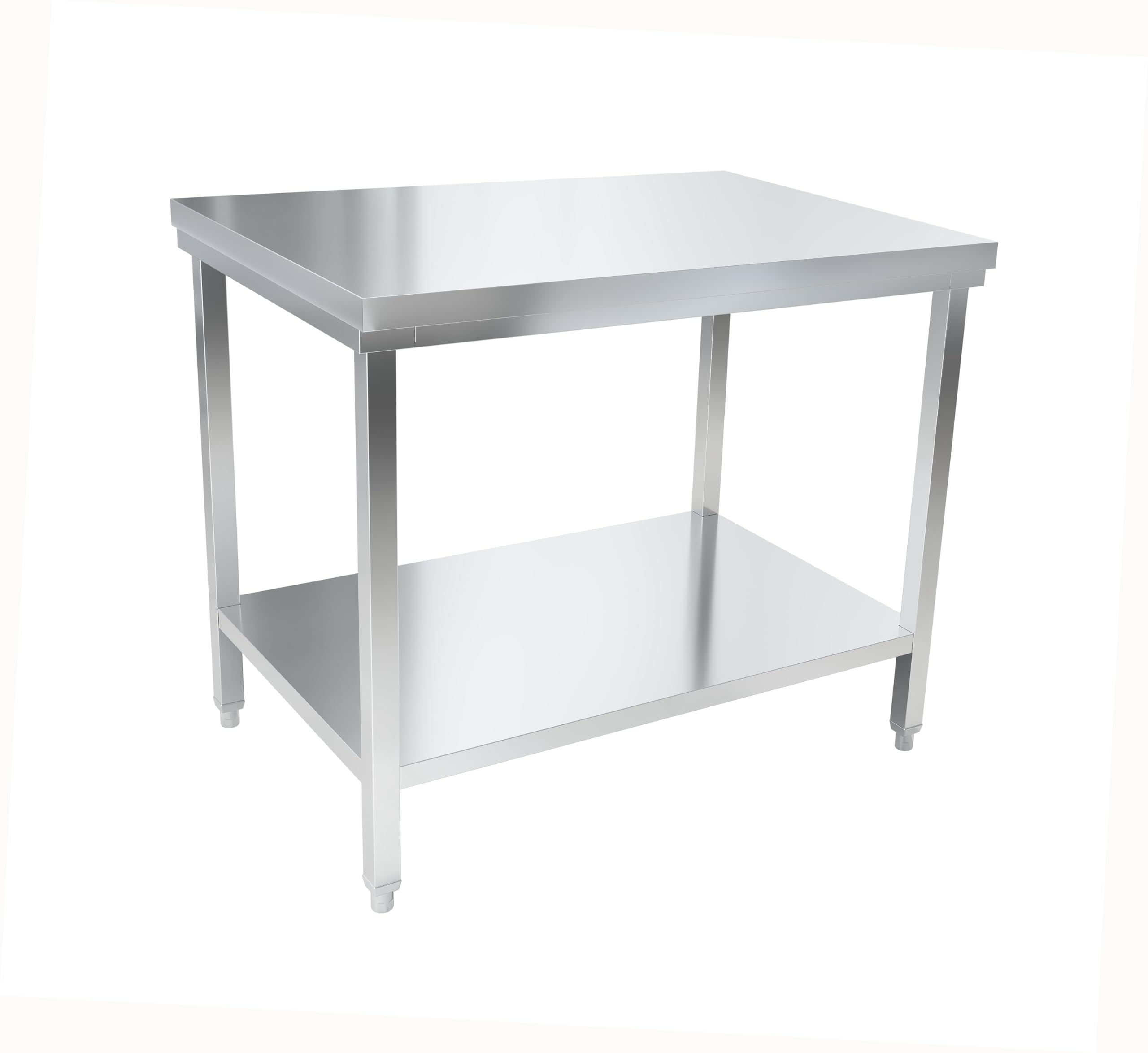 METRO Professional Arbeitstisch GWTS4107, Edelstahl, 100 x 70 x 85 cm, Silber