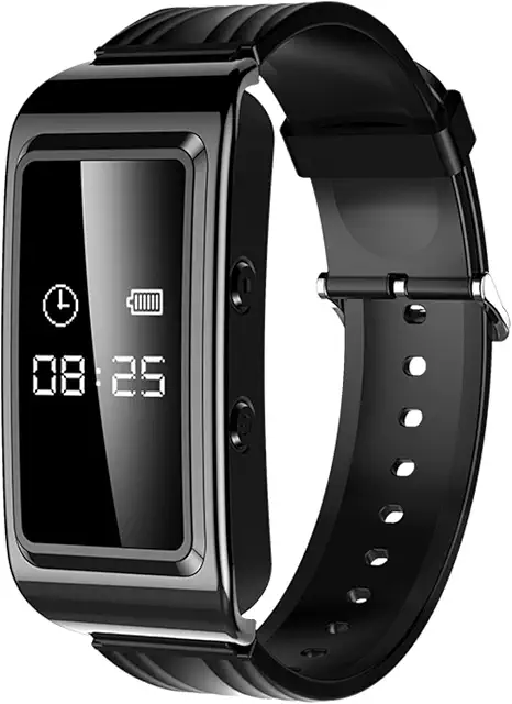 Bracelet Caméra Espion avec Enregistrement Vocal HD et Réduction de Bruit (64G)