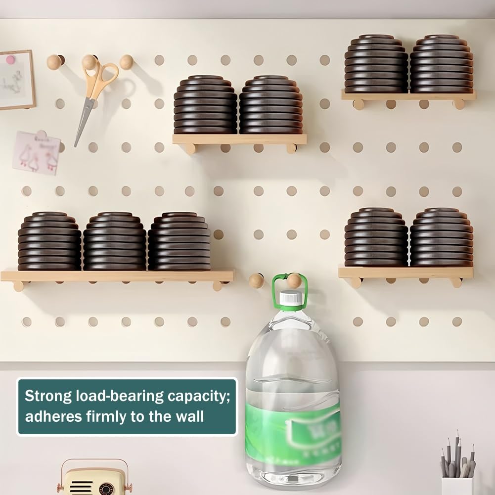 Stecktafel-Wand-Organizer-Paneele aus Massivholz, modulares Display-Kit für Werkzeugaufbewahrung, Wandhalterungsregale für Garage, Küche und Zimmer – vielseitiges Kombinationssystem