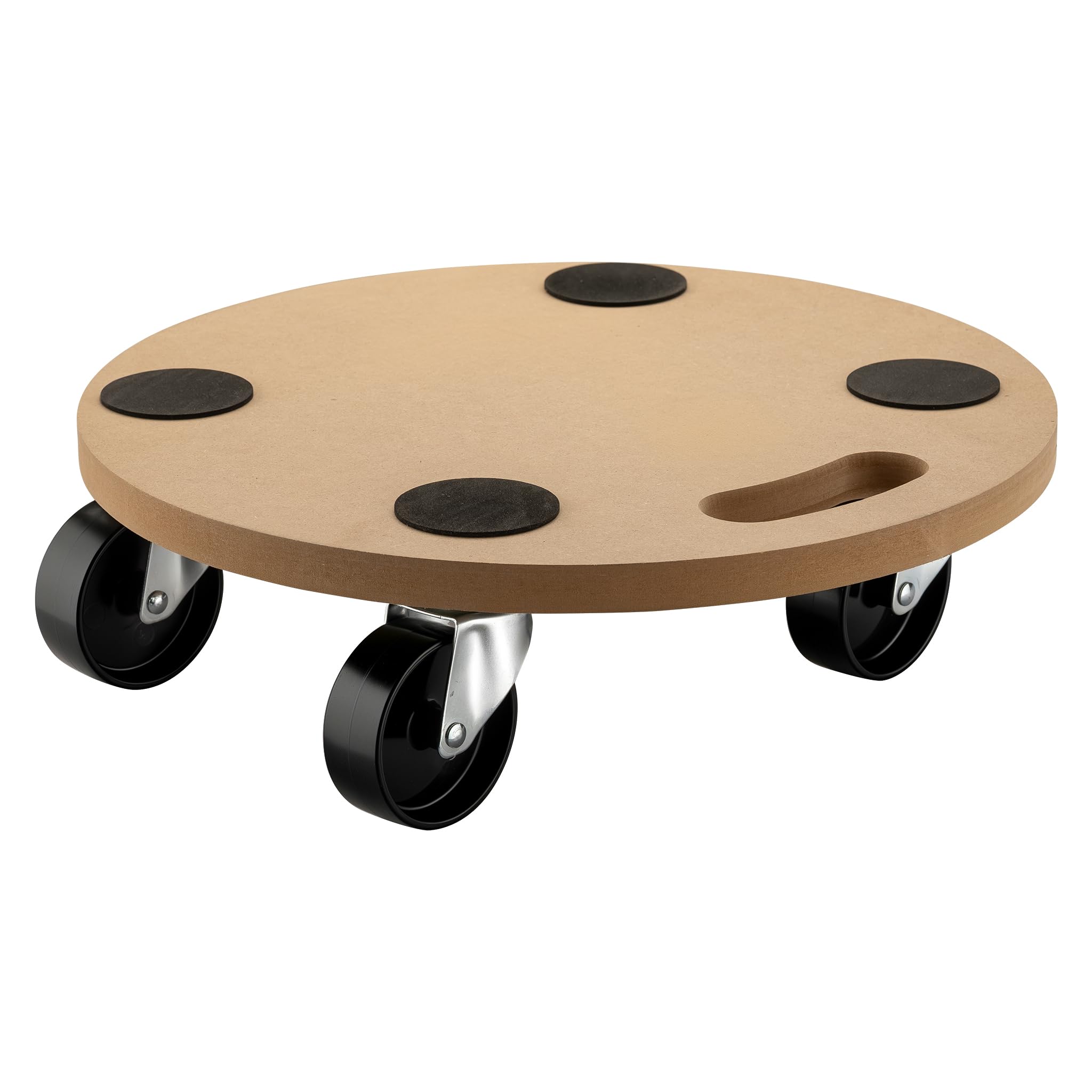 Wiltec Brown, Black Platform Dolly Transport Roller Furniture Mover With Swivel Castors Mdf 380Mm Up To 250Kg