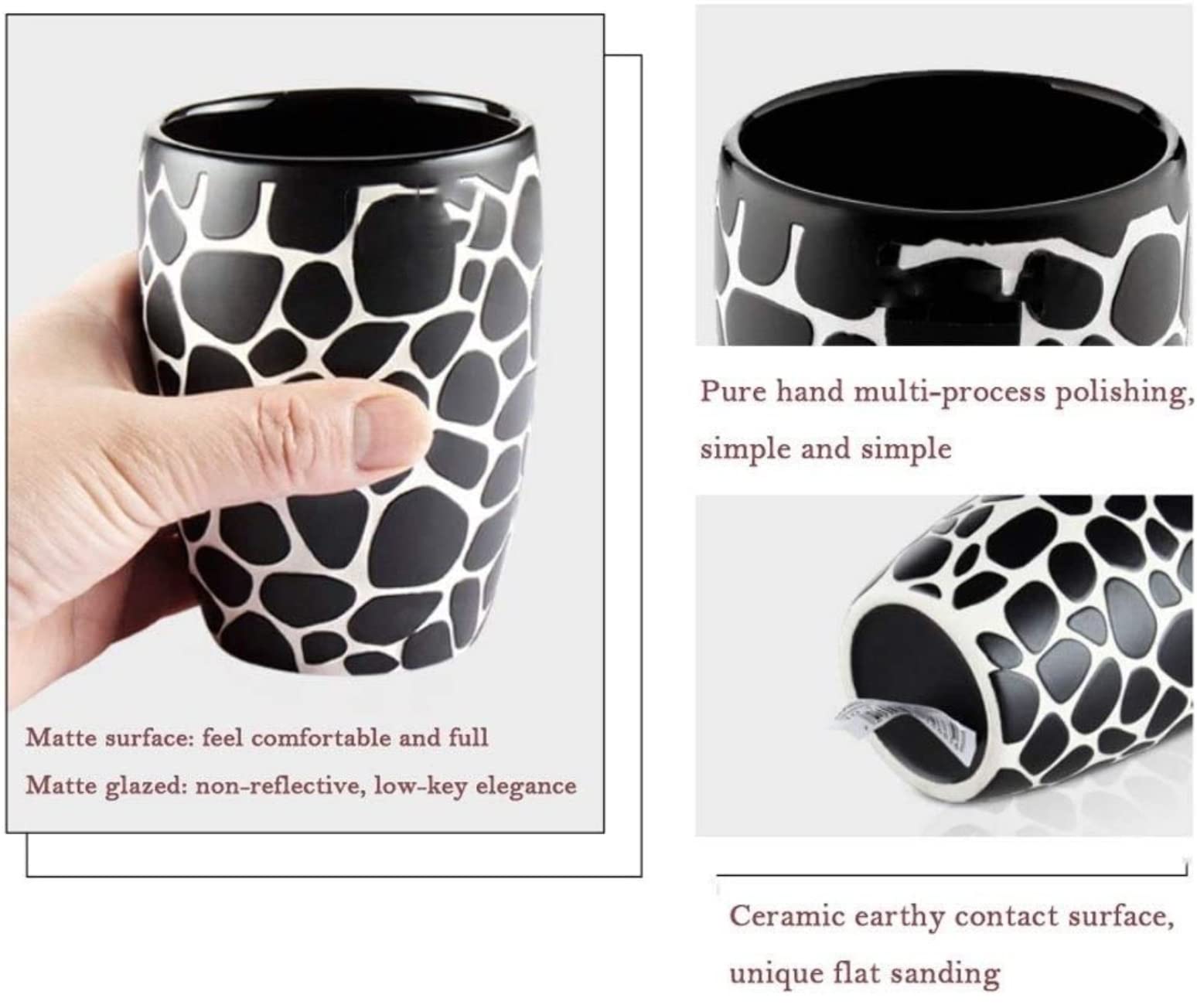 Badzubehör Set Badezimmer Set Bad-Accessoires-Set Badezimmerzubehör Keramik-Sets Seifenspender Pebble Series 5-teiliges Einfaches Keramik-Badezimmer-Set Badezimmer Zubehör Set Badezimmerzubehör-Set (