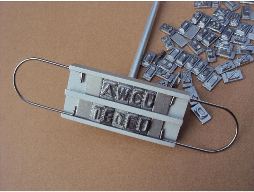 Personalized BBQ Stamp for Meat Lovers - Fire Up Your Grill with Custom Messages - Includes 55 Letters & Spacers - Easy to Use Without Tools