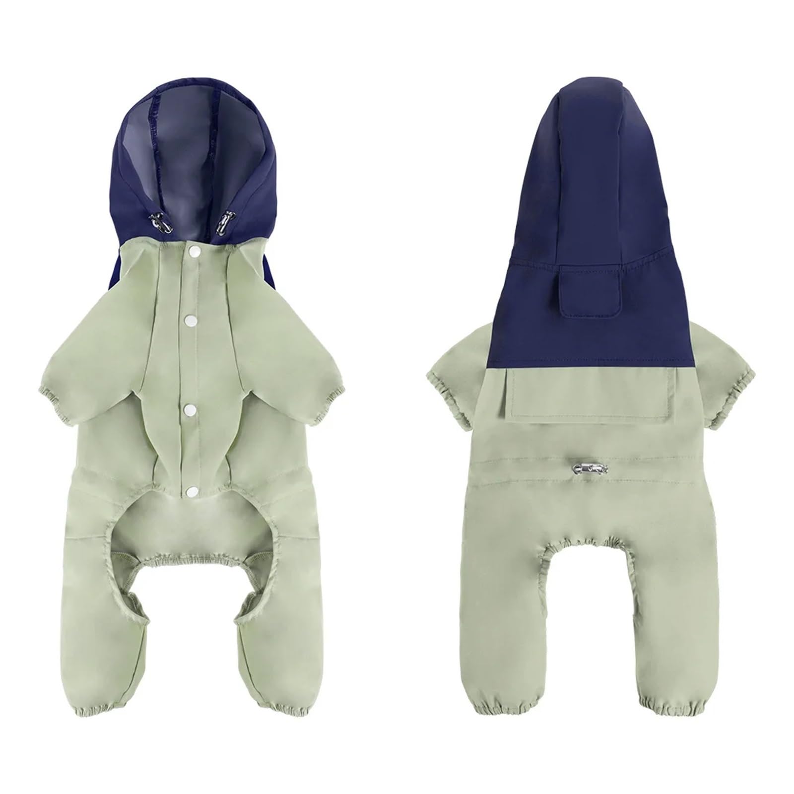 Manteau de pluie pour chien vert clair pour balade humide