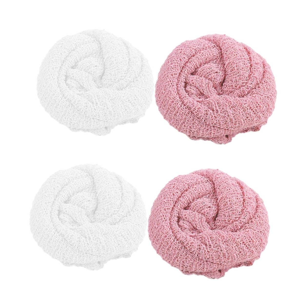 TOYANDONA 2 Set Di Coperte Per Neonati Teli Da Bagno Per Neonati Morbide E Accoglienti Per Neonati in Robusto Cotone Traspiranti Bianche E Colorate 2 Pezzi*2