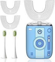 Vista 1 de Cepillo de dientes eléctrico automático sónico para adultos, limpieza oral de 360°, blanqueamiento de manchas, IPX7 impermeable recargable, cabezal