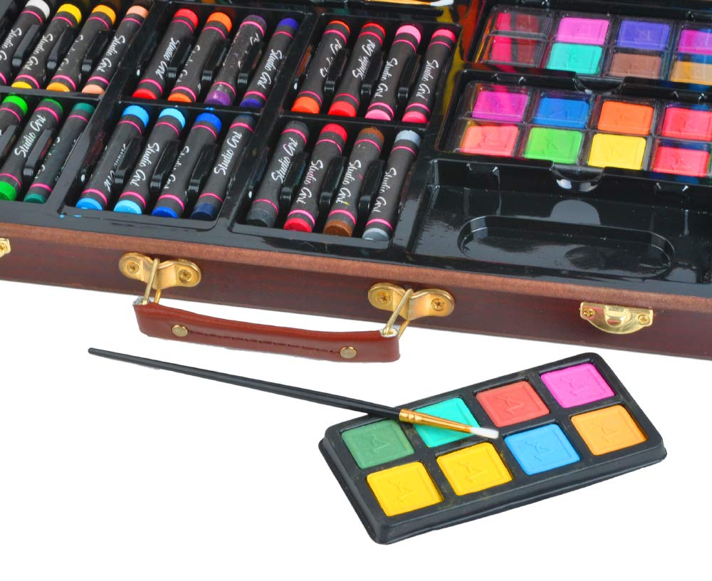 ISO TRADE 6072 Coffret de peinture 81 pièces dans une mallette d'artiste, peintre, art créatif