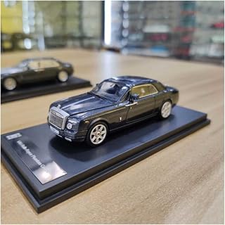 Scale Models 1 64 for Rolls Royce Phantom Ghost Top Luxury Car Model Die-cast Vehicle Adult Collection Gift Display Miniature Replica (Color : Black)