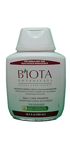 B'iota Botanicals, Herbal Care Experts, Shampoo para el cuidado diario para cabello delgado normalseco, 10.1 oz, paquete de de 1