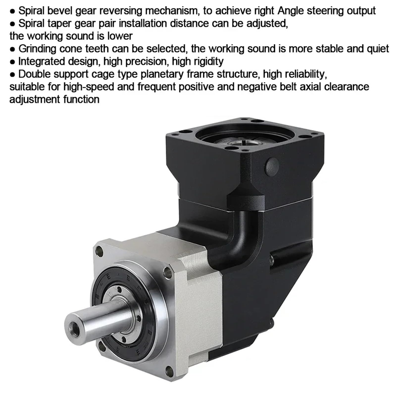 1 stücke 90 Grad Minderer Stirnradgetriebe Right Angle Planetengetriebe for Nema 17 23 Schrittmotor 40-130mm Servomotor(PLMG042 8mm Inputs,Speed Ratio 10 to 1)