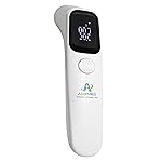 Amplim Forehead Thermometer | No-Touch, FDA-Cleared, Medical-Grade Infrared | 1-Second Read with Audible Fever Alert | Accurate Digital Infrared Thermometer for Adults, Kids, Baby