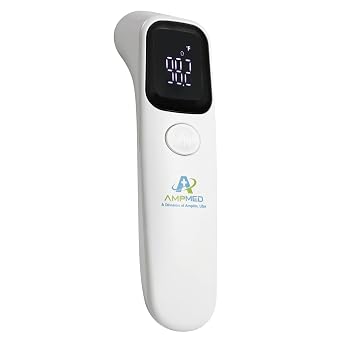 Baby Thermometer No Touch, Infrared Forehead Thermometer for Babies, Kids and Adults, Fast 1 Second Reading, Quiet Night Use, LED Display, Fever Alert, F/C Switchable for Home and Travel