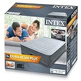 Intex Luftbett Comfort Airbed Kit Queen, 230 V inklusive eingebauter Luftpumpe,  152 x 203 x 46 cm 64414