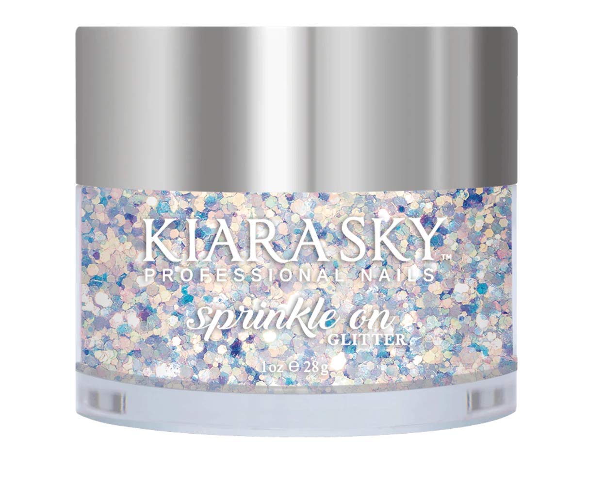 Kiara Sky 3D Glitter Nail Art | Sprinkle On Collection 1 oz | Mix with Acrylic, Gel Polish or dip Powder | Mermaid Tale
