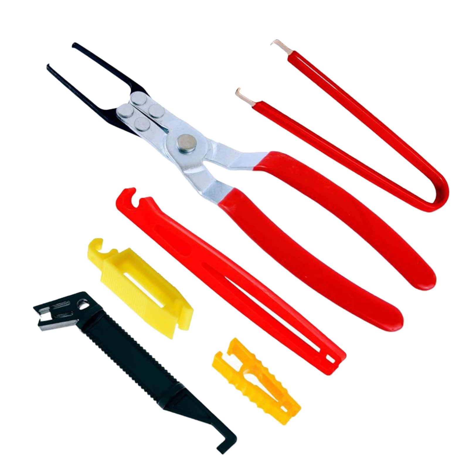 Woedpez 6Pcs Compact Removal Tool Set Puller For Enthusiasts Carbon Steel Construction Equipment