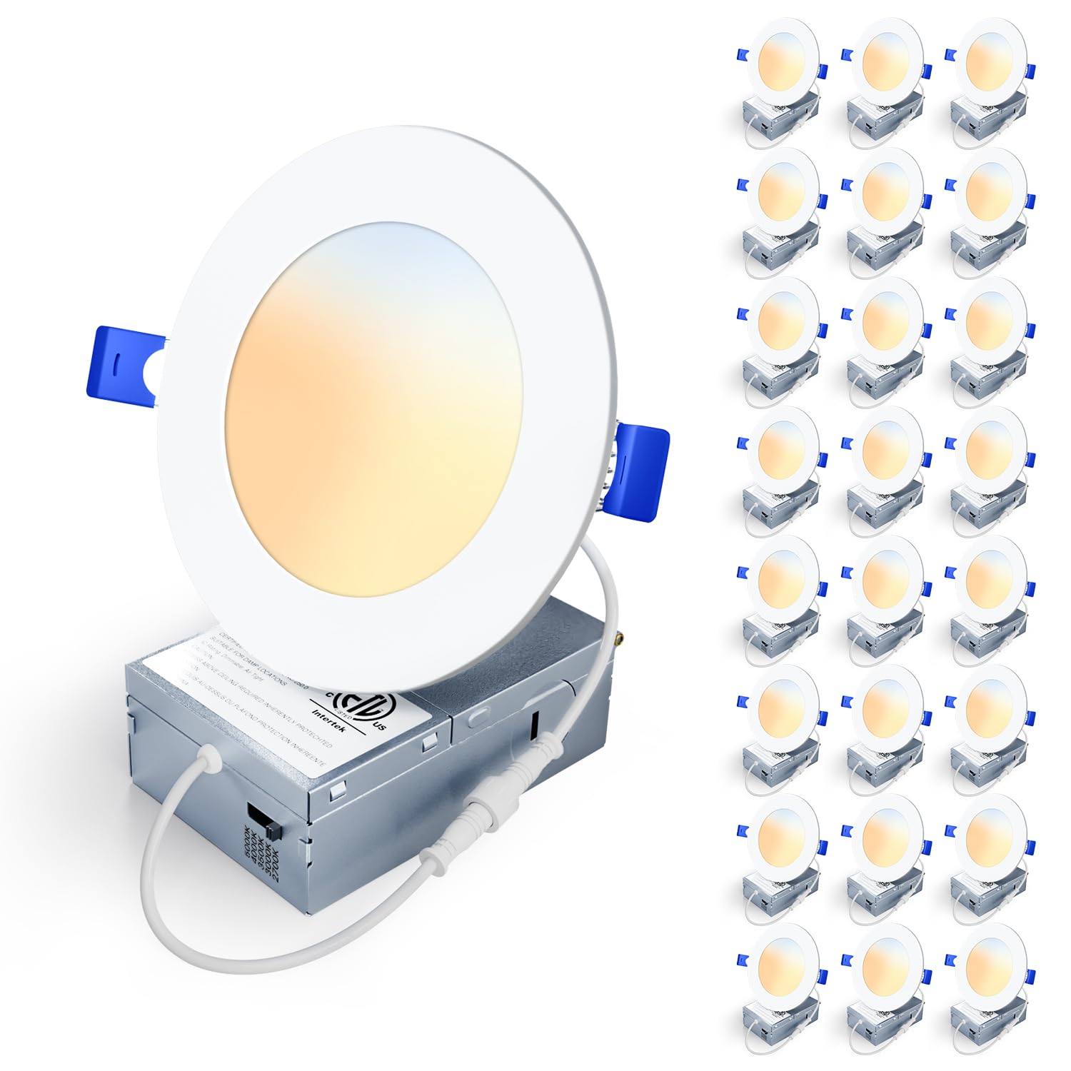 Veriligt 24 Pack 4 Inch 5CCT LED Recessed Light - recessed lighting | Mubboo