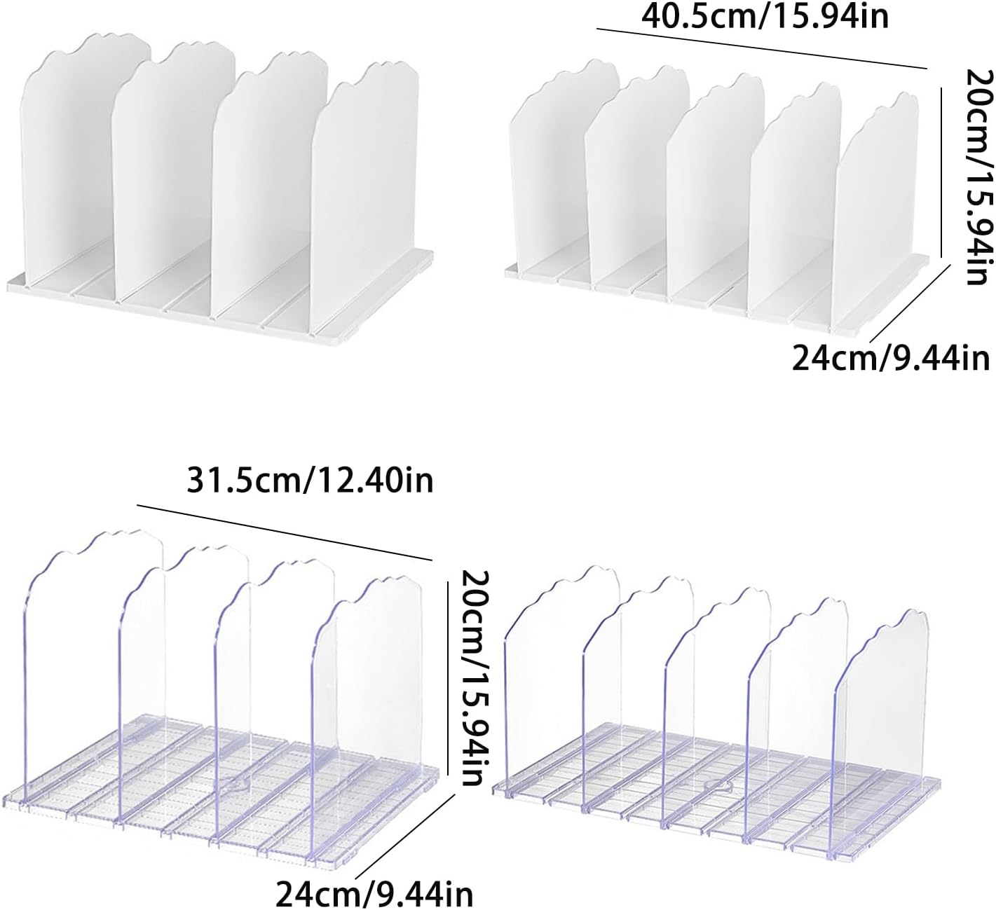 Versatile Closet Shelf Organizers Divider Bedroom and Craft Room Shelf Divider Effective Bags Storage Stand Holder Rack