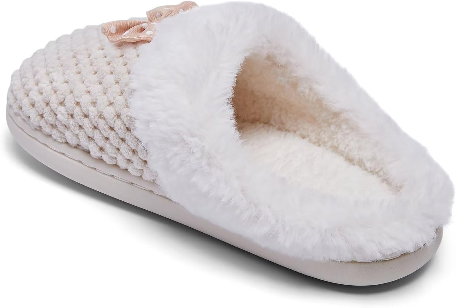 Kids Toddler Girls Slippers Memory Foam Comfort Wool-Like Plush Fleece Lined Winter House Shoes for Indoor - Image 7