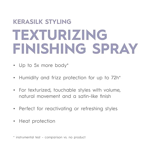 Miniatura 2 de KERASILK Spray de acabado texturizante  Fijación flexible  Crea textura natural, volumen y cuerpo  Efecto antihumedad  Con protección contra el calor