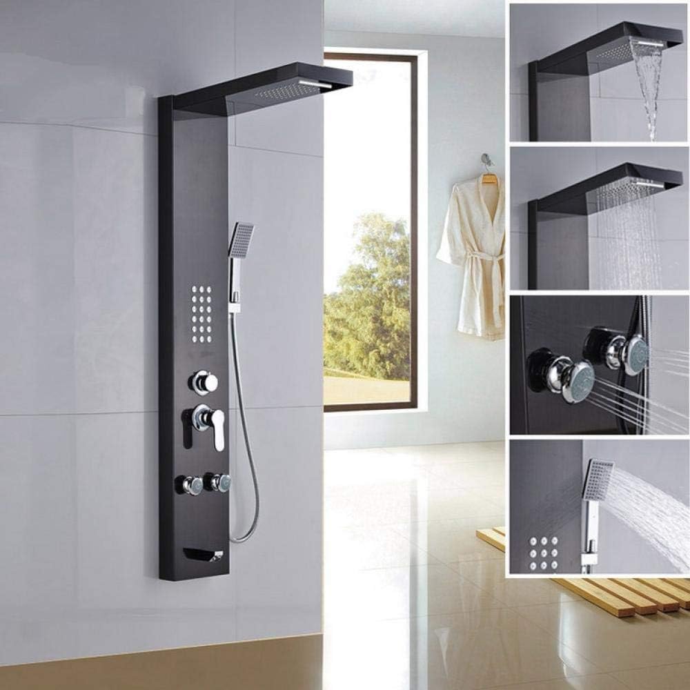 Newly Luxury Shower Column Shower Panel w/Hand Shower Massage Jets