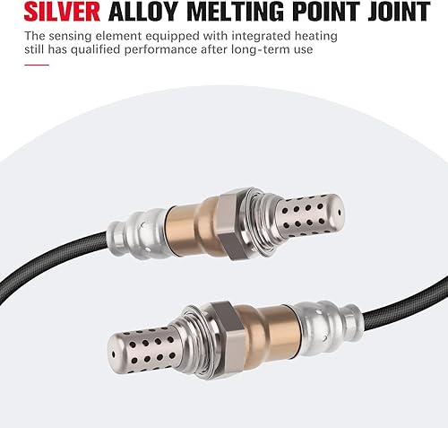 Miniatura 3 de QIJIAUTO Sensor de oxígeno O2 aguas arriba aguas abajo compatible con 2001-2005 para Honda Civic SG1861, 234-4011, 234-4123, 234-4659