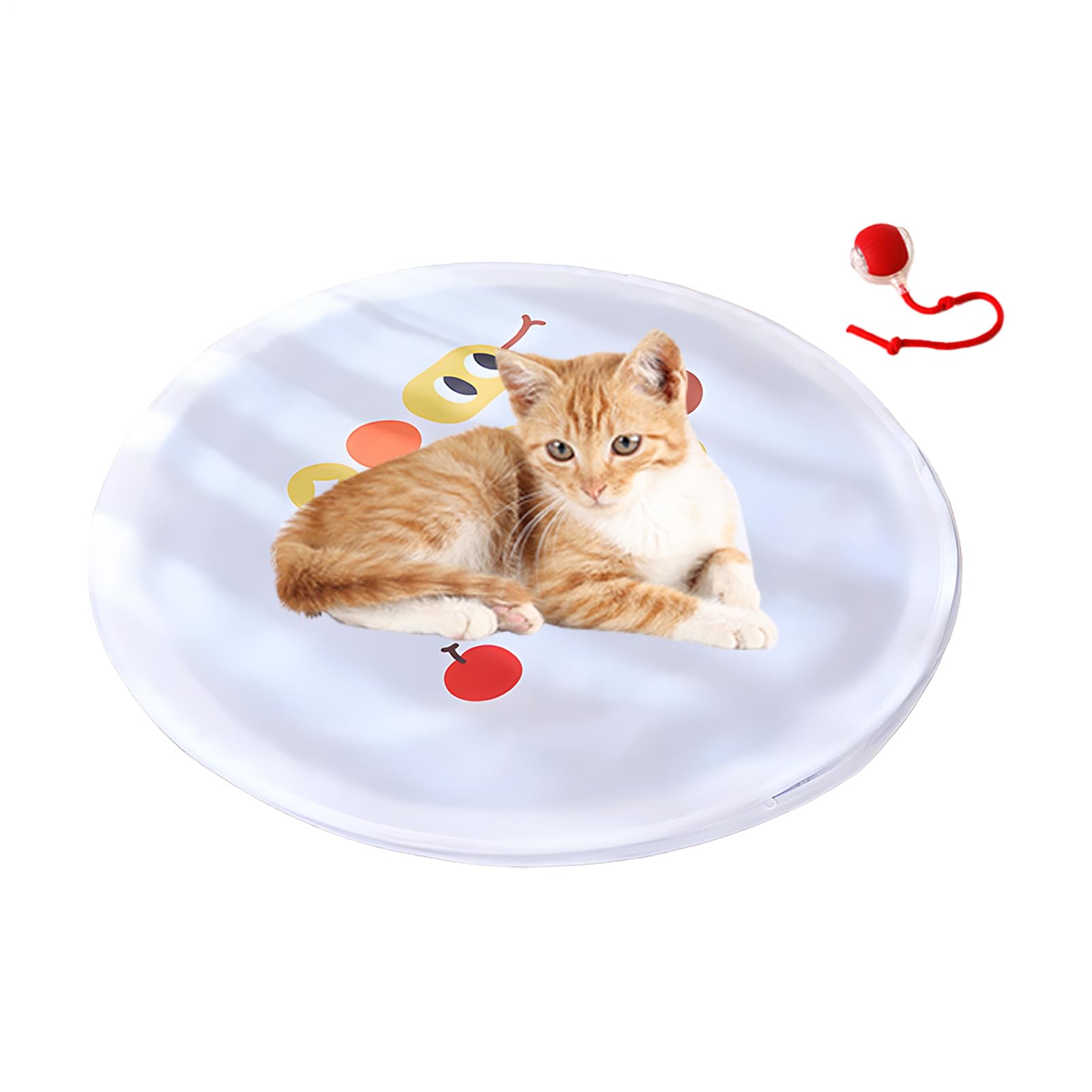 Juguete interactivo para gatos automáticos Veasbuu con bola de movimiento y lona