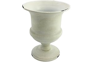 Shabby Chic White Urn Vase: A Timeless Charm for Your Decor