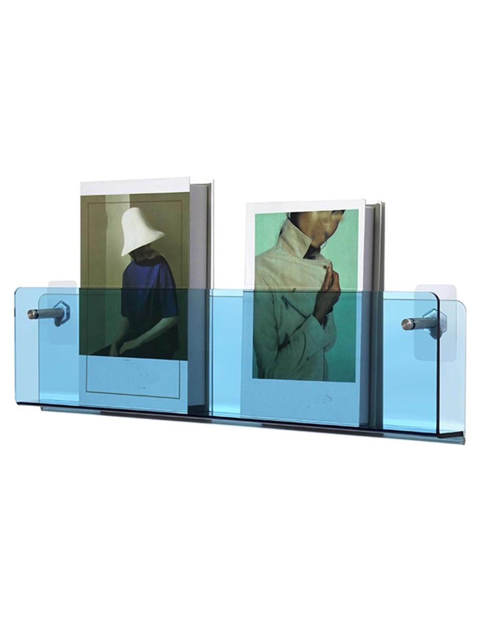 BTYQKZVPM Modern Acrylic Magazine Rack, Acrylic Wall Mounted Magazine Rack No Drill Brochure Holder