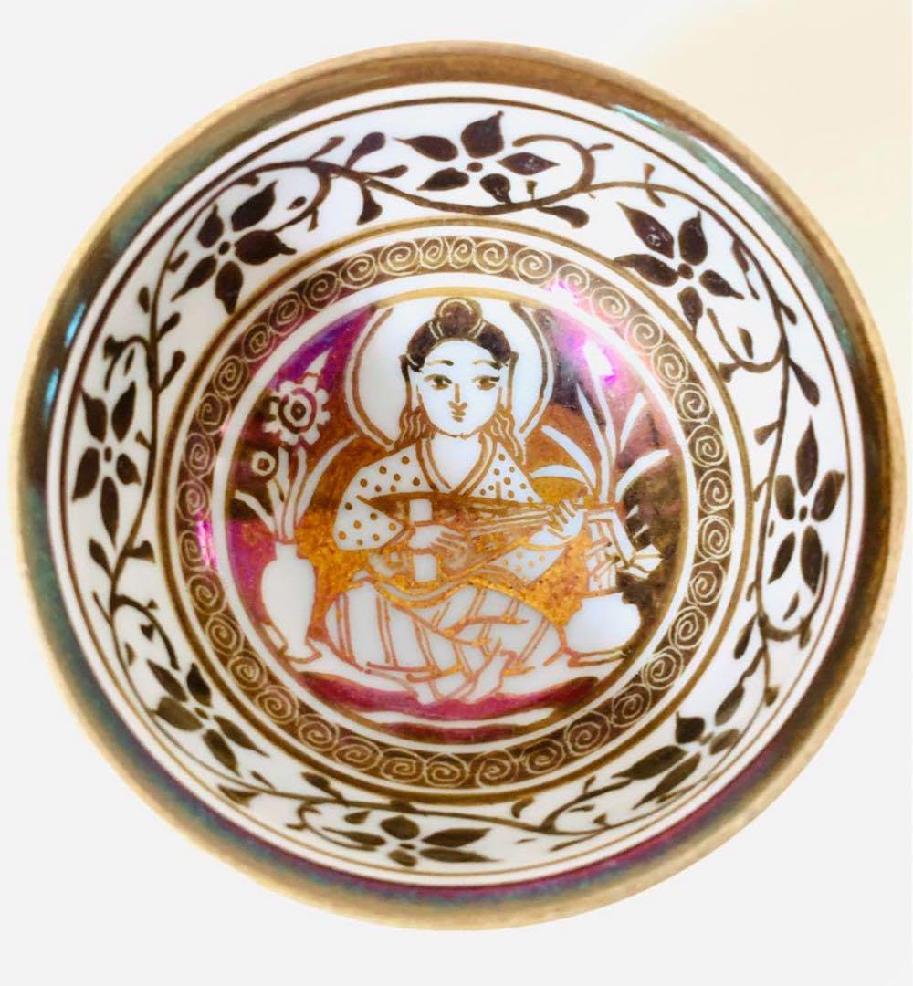 七代 加藤幸兵衛（英）ラスター彩楽人高杯酒盃共 共布 栞 Amazon.co.jp: 七代 加藤幸兵衛（英）ラスター彩楽人 高杯 酒盃