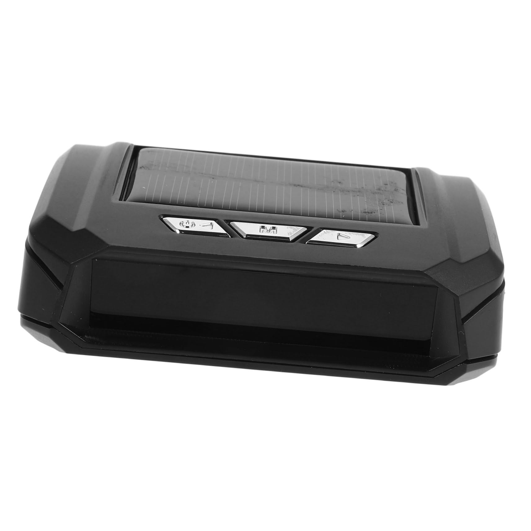 Cabilock Reloj Digital Con Pantalla De Temperatura Para Coche 3 Unidades Con Fecha Solar Sencillo Para Salpicadero Multidigital Pequeño Para Camión Abs Color Negro