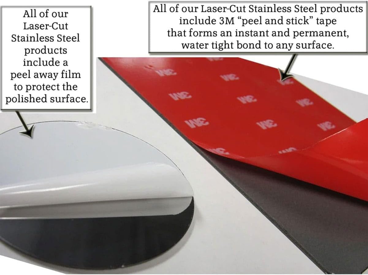 QAA is Compatible with 2002-2009 Ford Explorer 1 Piece Stainless Gas Door Cover Trim GC44330