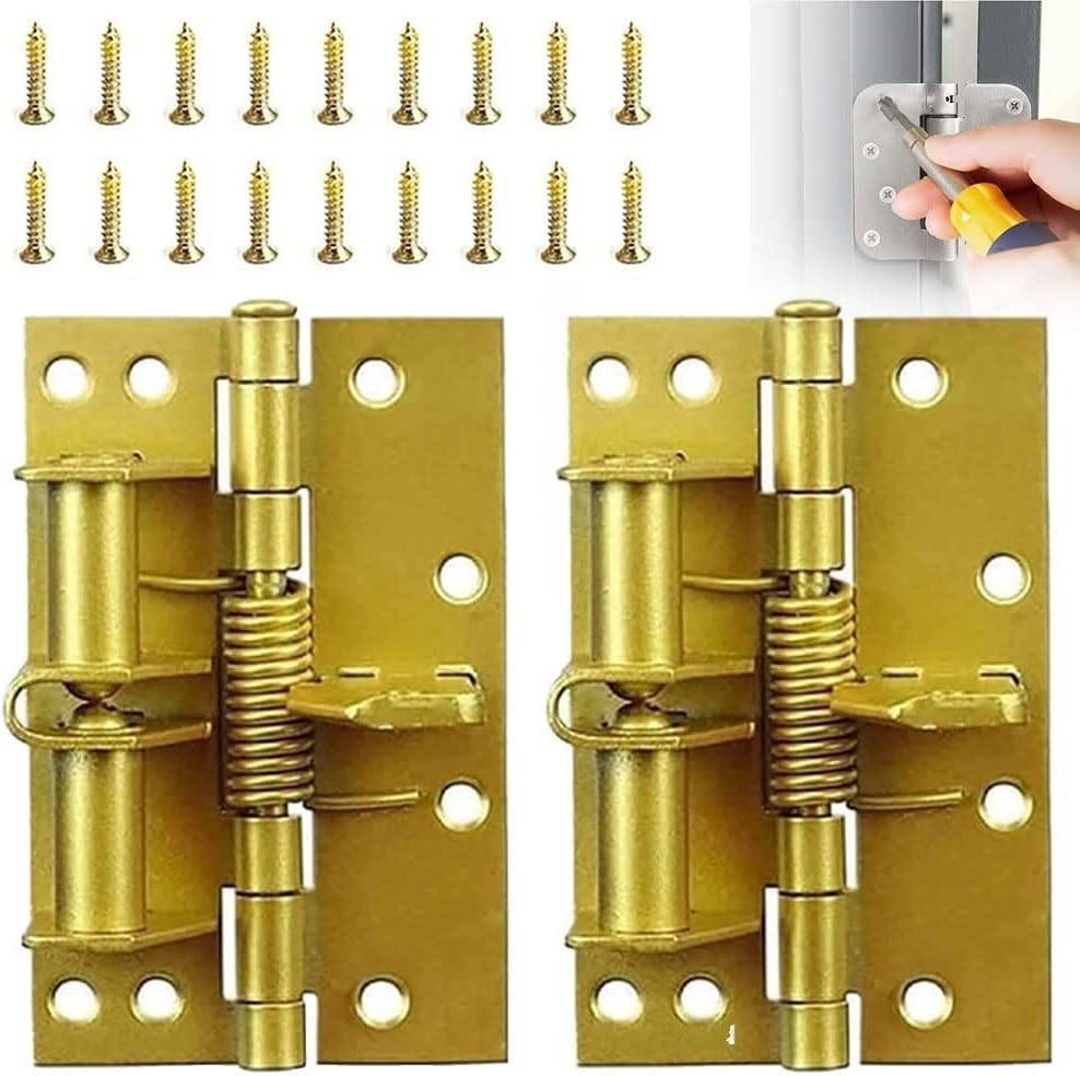 LUOCY Multifunctional Spring Positioning Hinge Door Closer