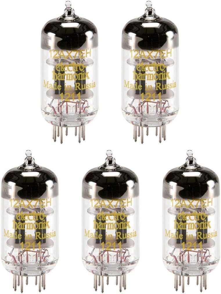 Brand New In Box Gain Matched Quintet (5x) Electro-Harmonix 12AX7 Vacuum Tubes