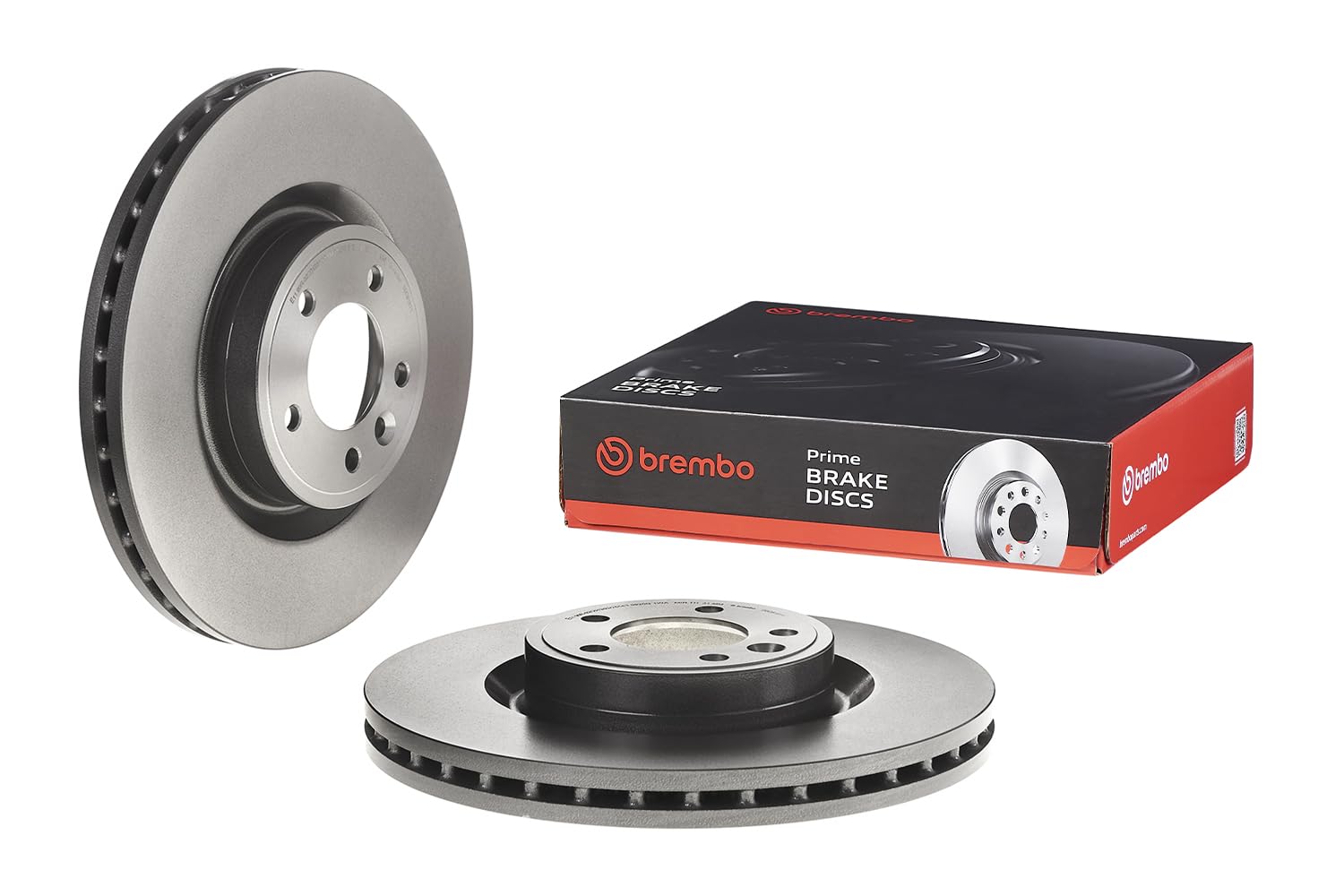 Brembo 09.B858.11 Prime UV Coated PVT Brake Rotors - Front Set