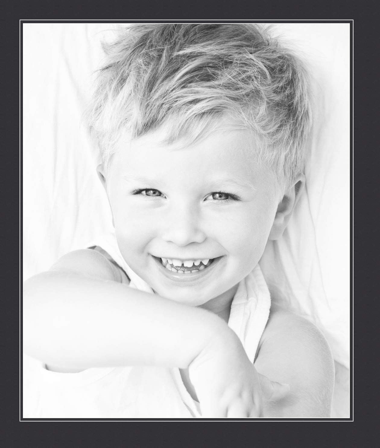 ArtToFrames MAT-21-24x29-Black 24x29 Smooth Black Custom Mat