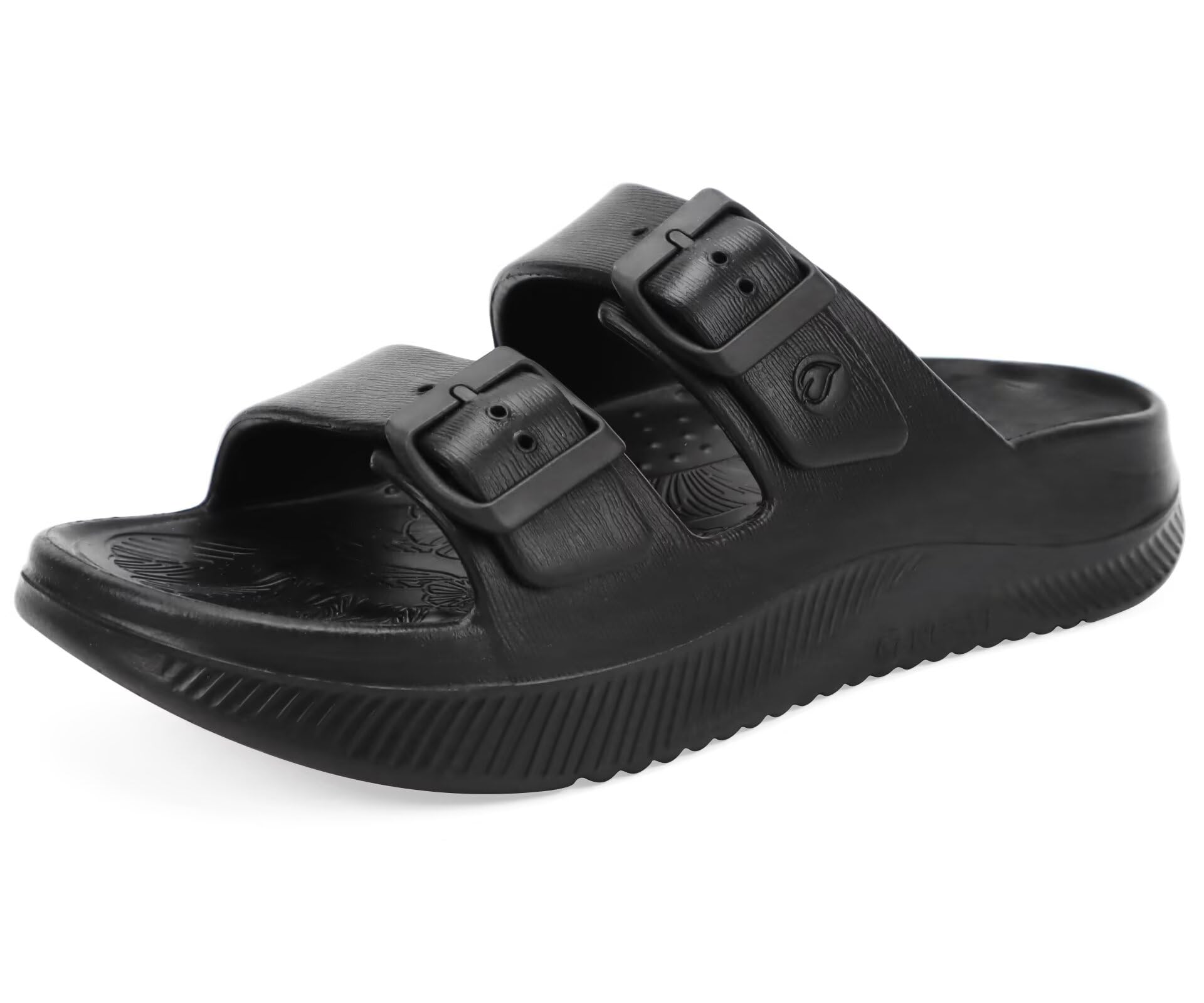 ONCAI Damen Sandalen Pantoletten mit Verstellbarem Riemenverschluss Outdoor Sport Athletic Slides Offenen Zehen und Dicker Polsterung mit Athletischen Komfortablen Gummisohlen Größe EU36-42