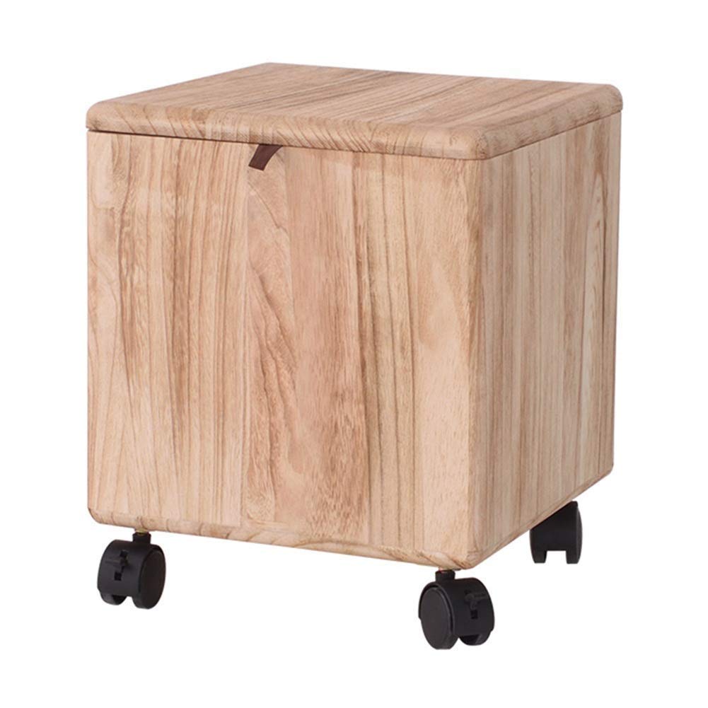 Chaise en bois massif et tabouret de rangement haut de gamme pour intérieur épuré