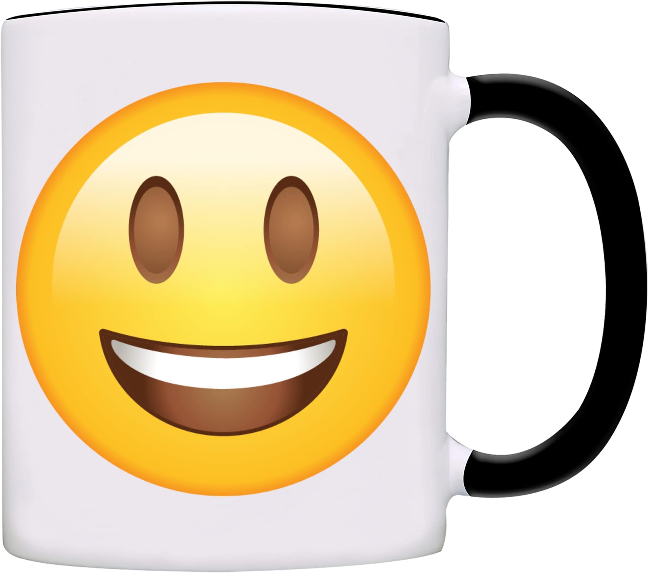 owndisFunny Smile Face Text Image We send each other Coffee Mug-0165-Black