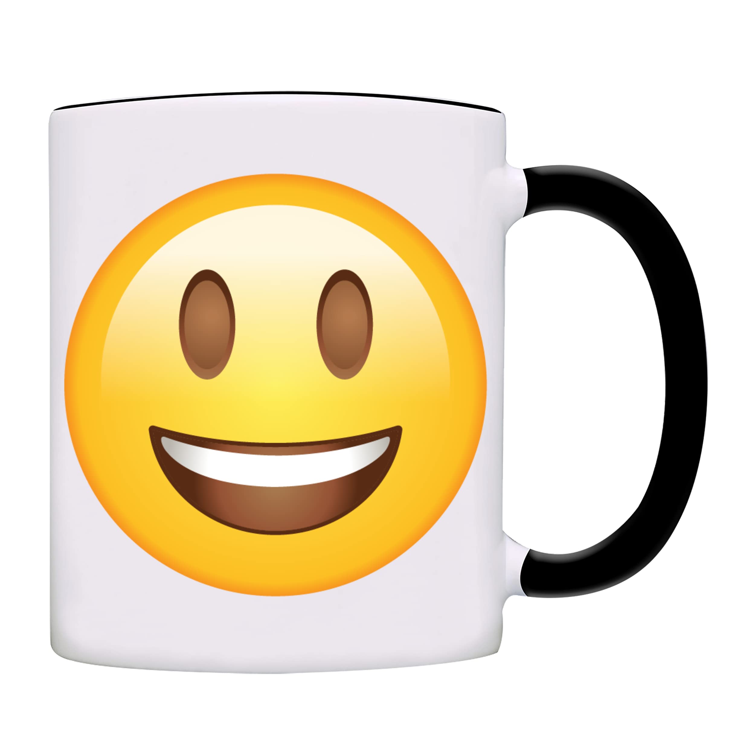 owndisFunny Smile Face Text Image We send each other Coffee Mug-0165-Black