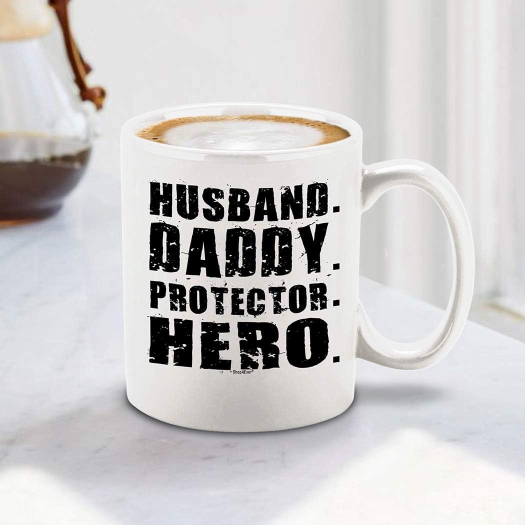 🔥 Shop4ever Husband Daddy Protector Hero Ceramic Coffee Mug Black Friday - 70% OFF Shop4ever Husband Daddy Protector Hero Ceramic Coffee Mug