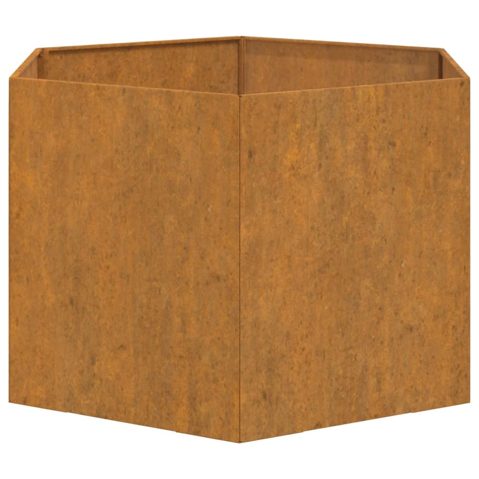 ShGaxin Skrzynka na kwiaty, doniczki zewnętrzne, doniczka zewnętrzna, taras ogrodowy, stal corten szara 60x60x45 cm
