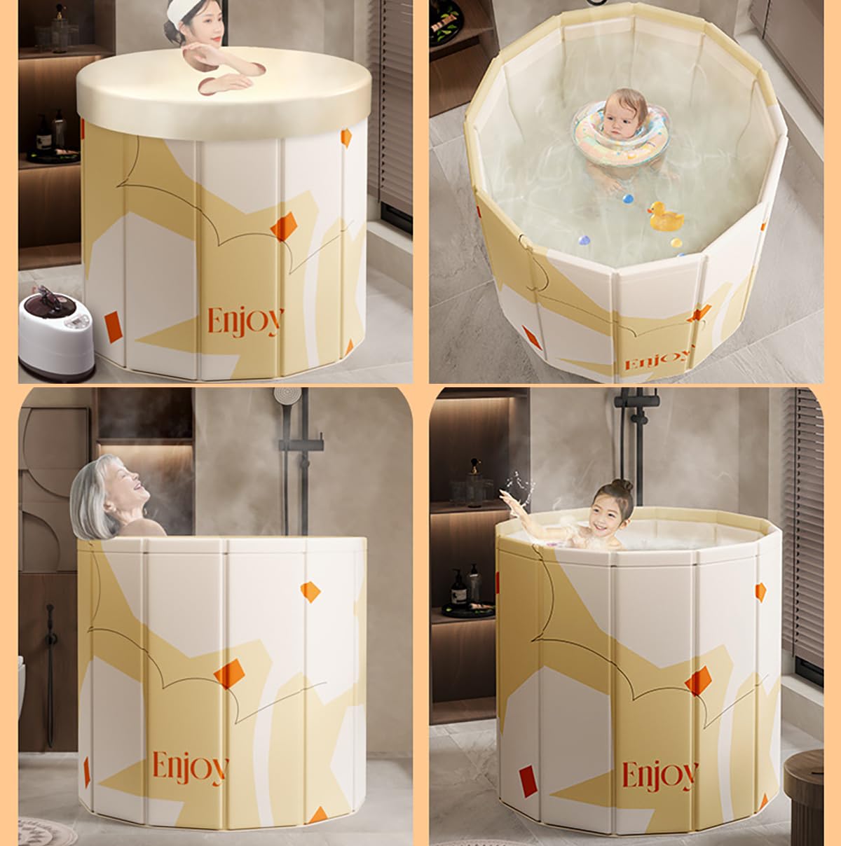 Amazon.co.jp: Pugrwei バスタブ ポータブルバスタブ ポータブル浴槽