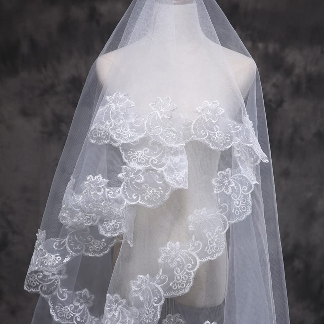 TFG Velo In Tulle Morbido Da Sposa - Rotolo 3m X 150cm, Tessuto 100% Poliestere Per Decorazioni E Fai-da-te