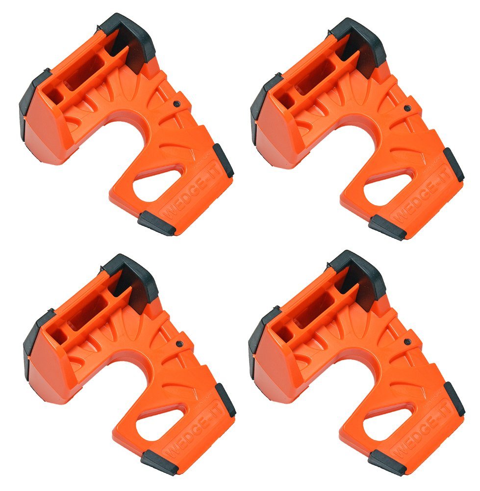Wedge-It - The Ultimate Door Stop - Orange (4 Pack)