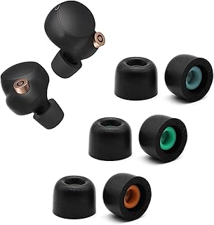 Memory Foam Eartips Ear Buds for Sony WF-1000XM4 Ear Tips Replacement Sony ar Piece Foam Tips for WF-1000XM3 WF-SP900 WI-1000X WF WI XBA Series Fit Charging Case S/M/L(3 Pairs).