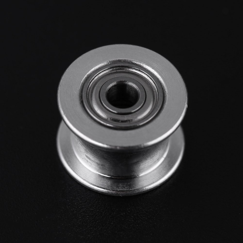 Aluminiowe koło pasowe rozrządu do drukarki 3D - 5-częściowy zestaw, 2GT, otwór 3 mm/5 mm, 16/20/zęby bezzębne, szerokość paska 6 mm/10 mm (W6 mm 16T otwór 3 bezzębny)