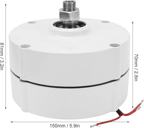 Miniatura 6 de AVAN-300W alternador trifásico generador de imán permanente, generador eléctrico de imán permanente de alta velocidad de NdFeB de tierras raras (con