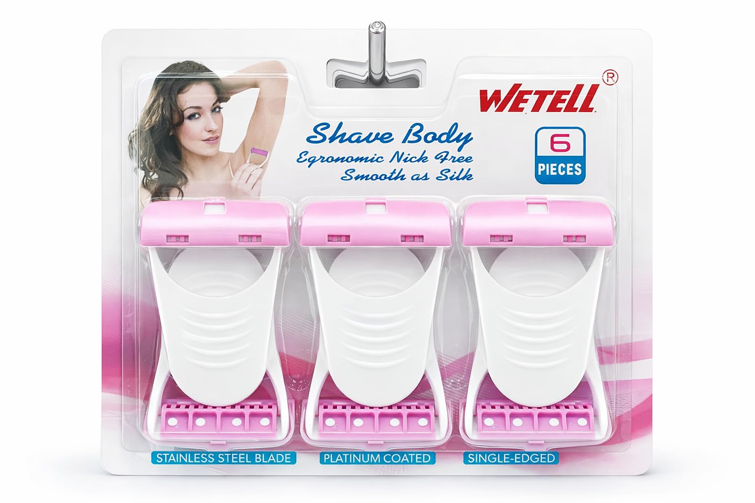 Ultimate Smooth Disposable Razor for Women - 6-Blade Shaving System | Precision for Sensitive Skin